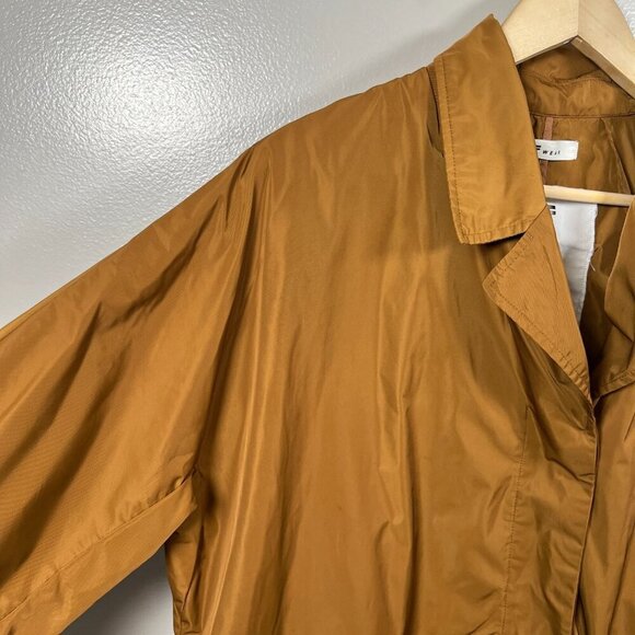OOF WEAR Oversized Trench Coat Jacket Womens Size IT 40 US 2 Brown Minimal - Picture 5 of 12